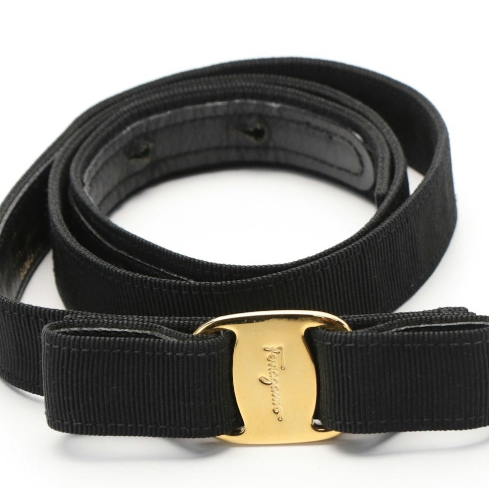 ‼️SOLD‼️ Salvatore Ferragamo Vara Bow Grosgrain Ribbon Belt - Picture 1 of 5